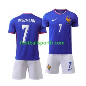 Tenue France Antoine Griezmann 7 Enfant Domicile UEFA Euro 2024 Maillot de Foot